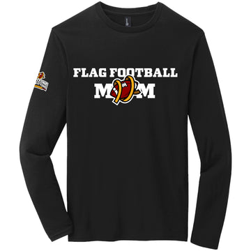 Flag Football Mom Logo - Long Sleeve Shirt