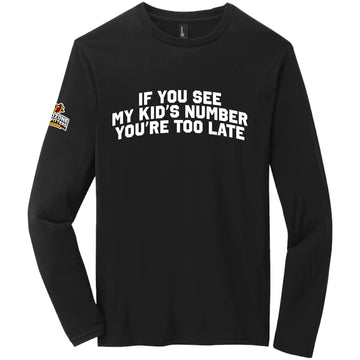 Kid's Football # - Long Sleeve Shirt