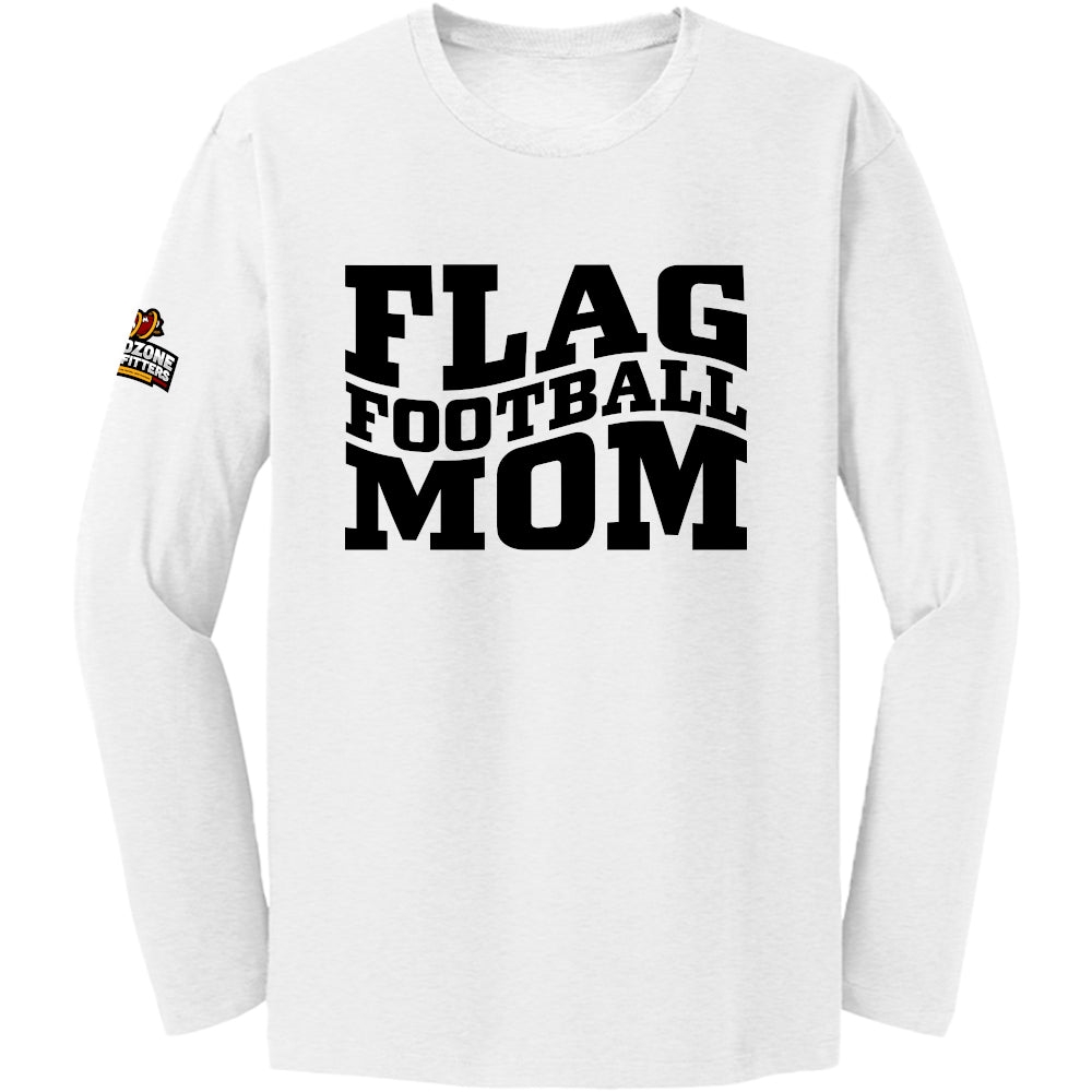 Flag Football Mom Wave - Long Sleeve Shirt